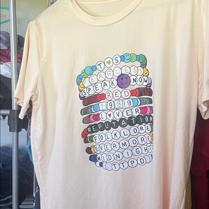 Cream/Soft yellow Taylor Swift  Graphic T-Shirt